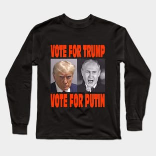 Trump and Putin side by side Long Sleeve T-Shirt